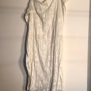 Cream Ivory Lucky Brand Scarf Fray